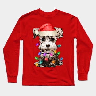 cute christmas dog Long Sleeve T-Shirt